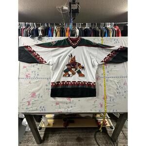 Vintage 90s Authentic Phoenix Coyotes Starter Jersey Mens Size M EUC White Home